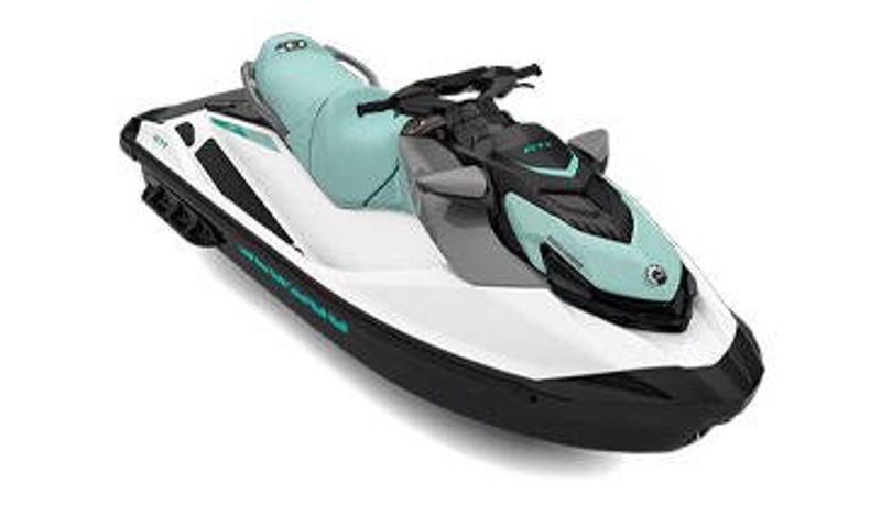 2024 SEA DOO GTI 130  in a WHITE NEON MINT exterior color. Cross Country Powersports 732-491-2900 crosscountrypowersports.com 