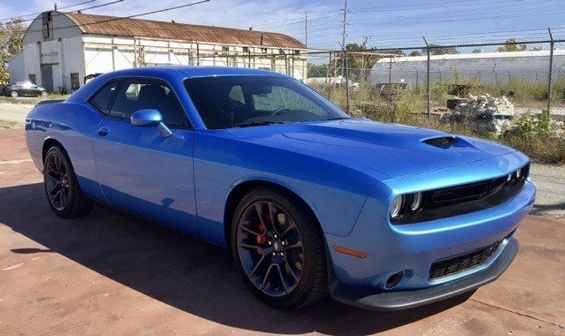 2023 Dodge Challenger Gt in a B5 Blue exterior color and Blackinterior. Matthews Chrysler Dodge Jeep Ram 918-276-8729 cyclespecialties.com 