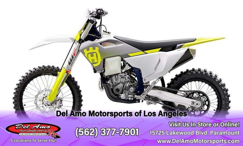 2024 HUSQVARNA FX 450  in a WHITE exterior color. Del Amo Motorsports of Los Angeles (562) 262-9181 delamomotorsports.com 