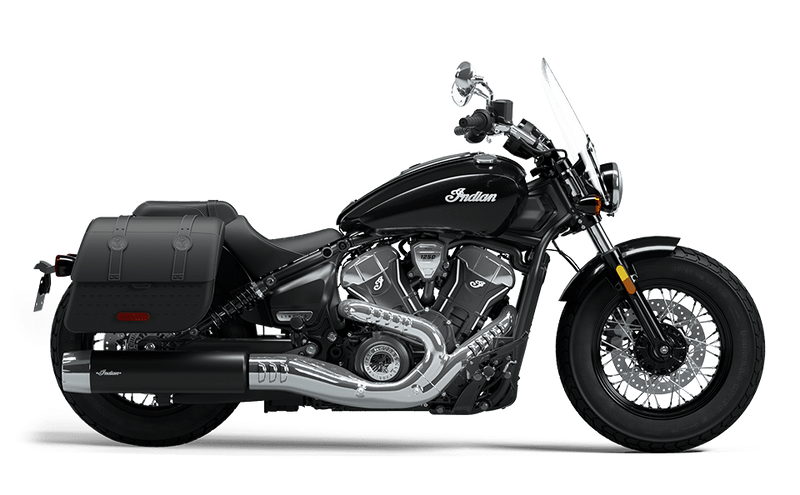 New 2025 Indian Motorcycles Indian Super Scout Limited +Tech Black Metallic 2025 