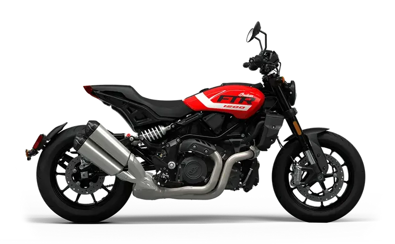 New 2024 Indian Motorcycle FTR INDY RED  BLACK 49ST Base Image 1