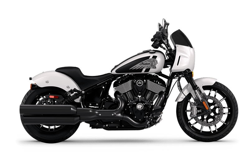 2025 Indian Motorcycle SPORT CHIEF GHOST WHITE METALLIC SMOKEImage 1