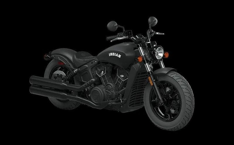 2023 Indian Motorcycle Scout Bobber Sixty  in a Black Smoke exterior color. Motorcycles of Dulles 571.934.4450 motorcyclesofdulles.com 