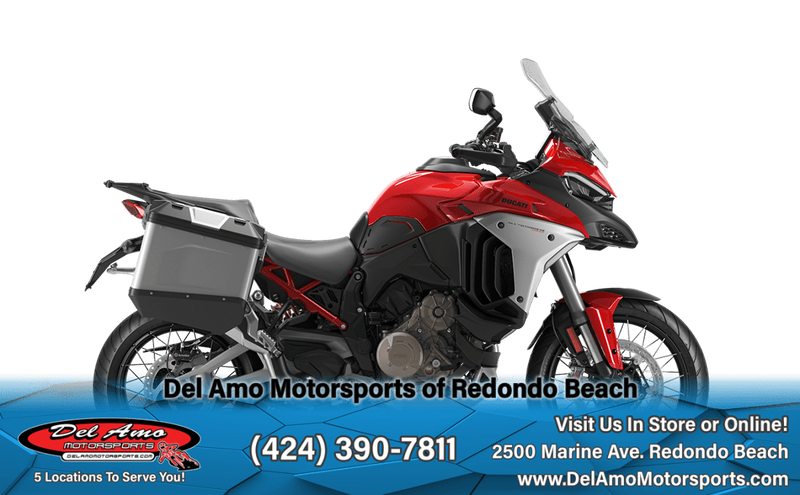 2023 Ducati MULTISTRADA V4 S  in a ICEBERG WHITE exterior color. Del Amo Motorsports of Redondo Beach (424) 304-1660 delamomotorsports.com 