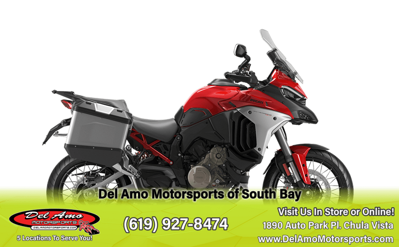 2023 Ducati MULTISTRADA V4 S TRAVEL & RADAR  in a ICEBERG WHITE exterior color. Del Amo Motorsports of South Bay (619) 547-1937 delamomotorsports.com 