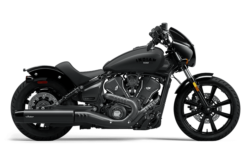 New 2025 Indian Motorcycles Indian Sport Scout Limited Black Smoke 2025 