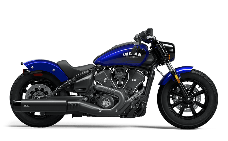New 2025 Indian Motorcycles Indian Scout Bobber Limited +Tech Spirit Blue 2025 