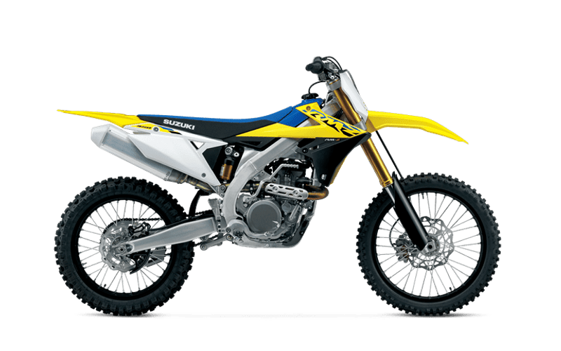 2024 Suzuki RM-Z in a Yellow exterior color. Parkway Cycle (617)-544-3810 parkwaycycle.com 