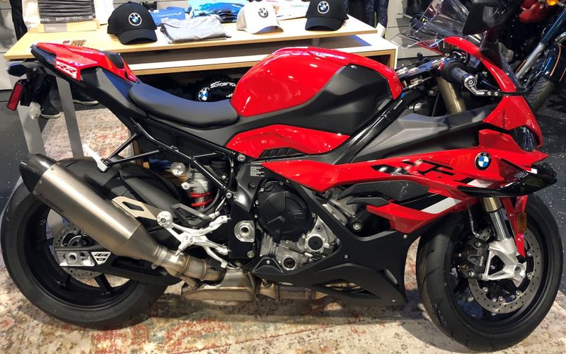 2023 BMW S 1000 RR in a RACING RED exterior color. Pitt Cycles (724) 779-1901 pixelmotiondemo.com 
