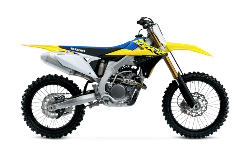 2024 Suzuki RM-Z in a Yellow exterior color. Parkway Cycle (617)-544-3810 parkwaycycle.com 