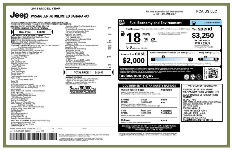 Used 2018 Jeep Wrangler JK Unlimited Sahara