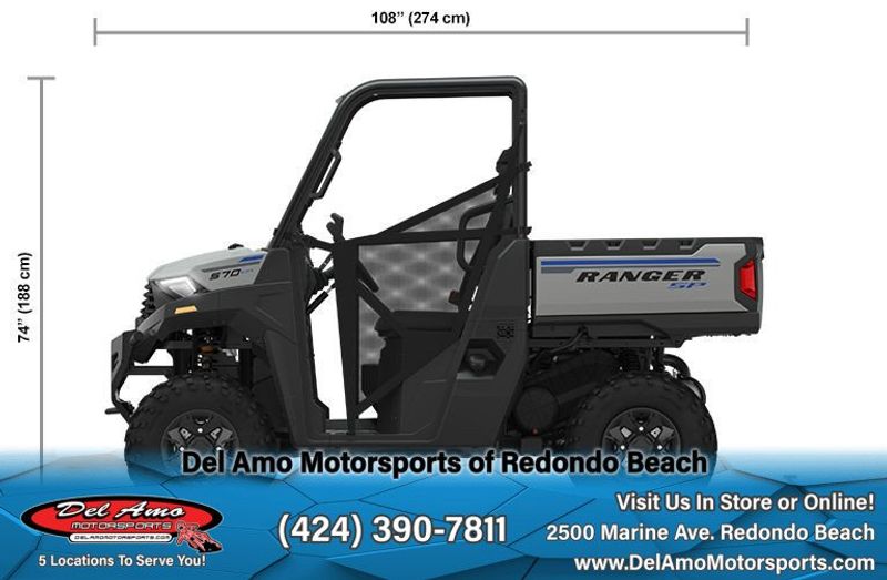 2023 Polaris R23MAE57B4  in a GHOST GRAY exterior color. Del Amo Motorsports of Redondo Beach (424) 304-1660 delamomotorsports.com 