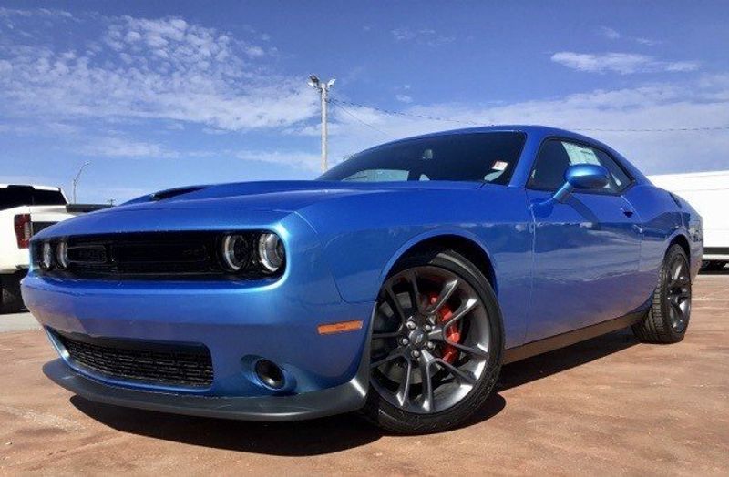 2023 Dodge Challenger Gt in a B5 Blue exterior color and Blackinterior. Matthews Chrysler Dodge Jeep Ram 918-276-8729 cyclespecialties.com 