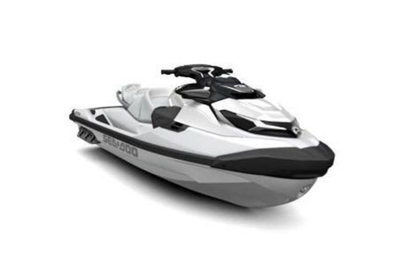 2024 SEADOO PWC GTI 130 WH IBR 24  in a WHITE-MINT exterior color. Family PowerSports (877) 886-1997 familypowersports.com 