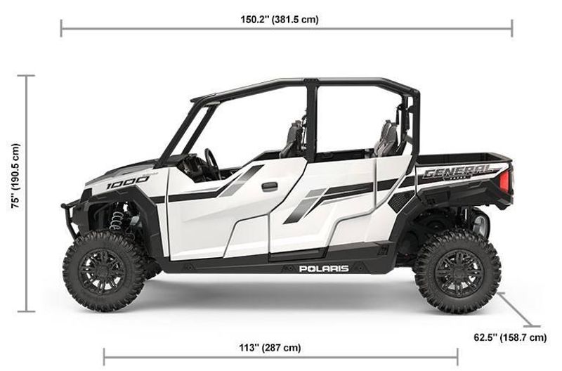 Used 2019 Polaris GENERAL 1000 EPS  WHITE LIGHTNING 