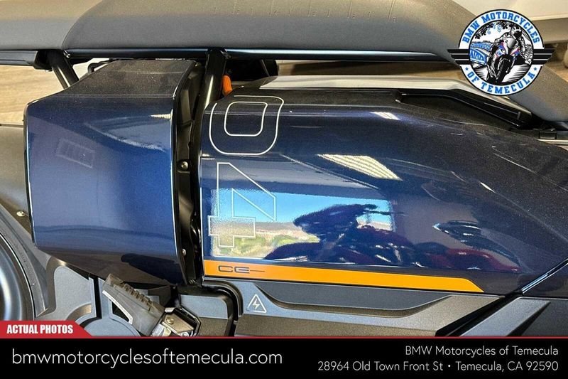 2024 BMW CE 04 in a IMPERIAL BLUE METALLIC exterior color. BMW Motorcycles of Temecula – Southern California 951-395-0675 bmwmotorcyclesoftemecula.com 