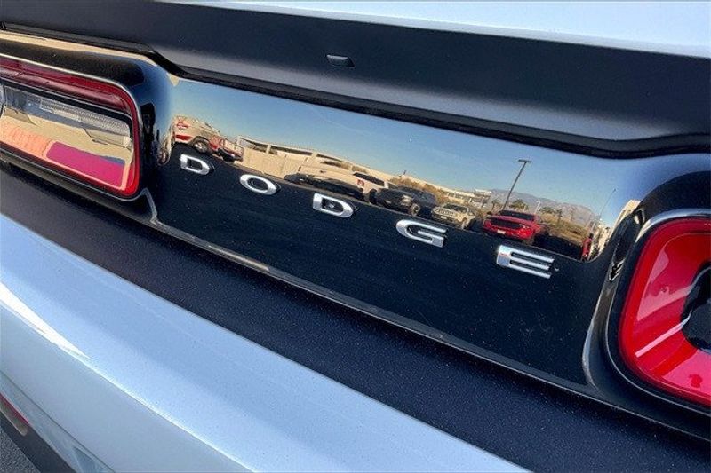 2023 Dodge Challenger Gt in a White Knuckle exterior color and Blackinterior. I-10 Chrysler Dodge Jeep Ram (760) 565-5160 pixelmotiondemo.com 