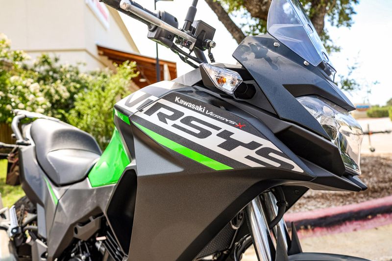2025 Kawasaki VERSYSX 300  CANDY LIME GREEN AND METALLIC FLAT SPARK BLACK Image 8