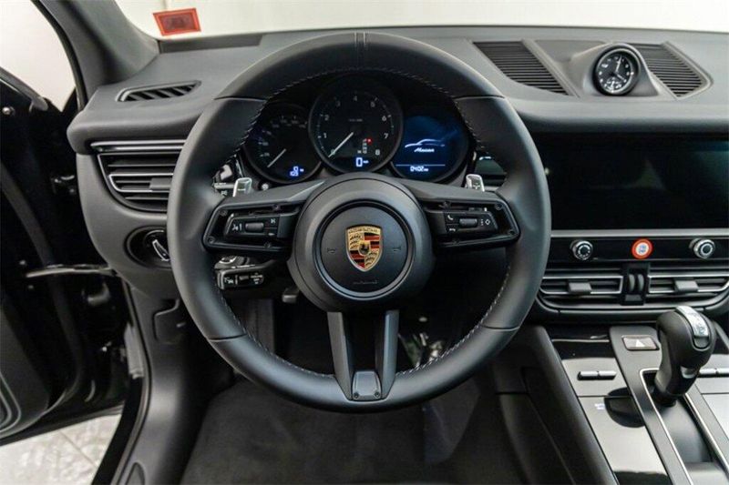 2024 Porsche Macan  in a Black exterior color and Blackinterior. Lotus Manhattan 347-395-5714 lotusmanhattan.com 