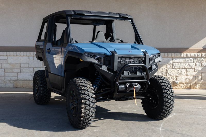 2024 POLARIS XPEDITION ADV 1000 Ult Storm Blue in a BLUE exterior color. Family PowerSports (877) 886-1997 familypowersports.com 