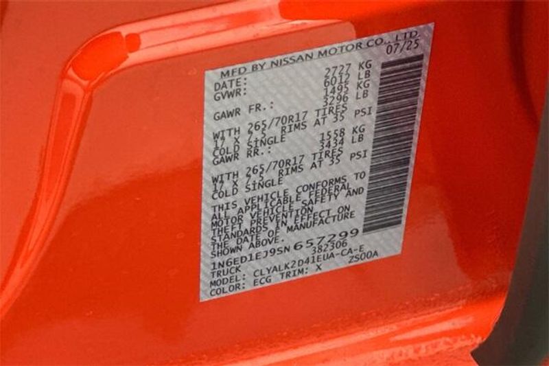 New 2025 Nissan Frontier PRO-XImage 23