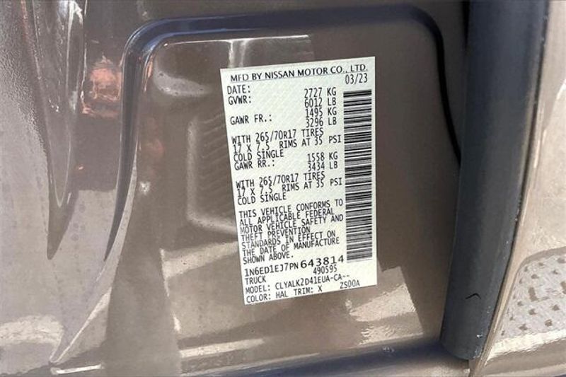 Used 2023 Nissan Frontier PRO-XImage 33