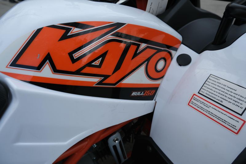 2024 KAYO BULL150 METALLIC WHITE in a METALLIC WHITE exterior color. Family PowerSports (877) 886-1997 familypowersports.com 