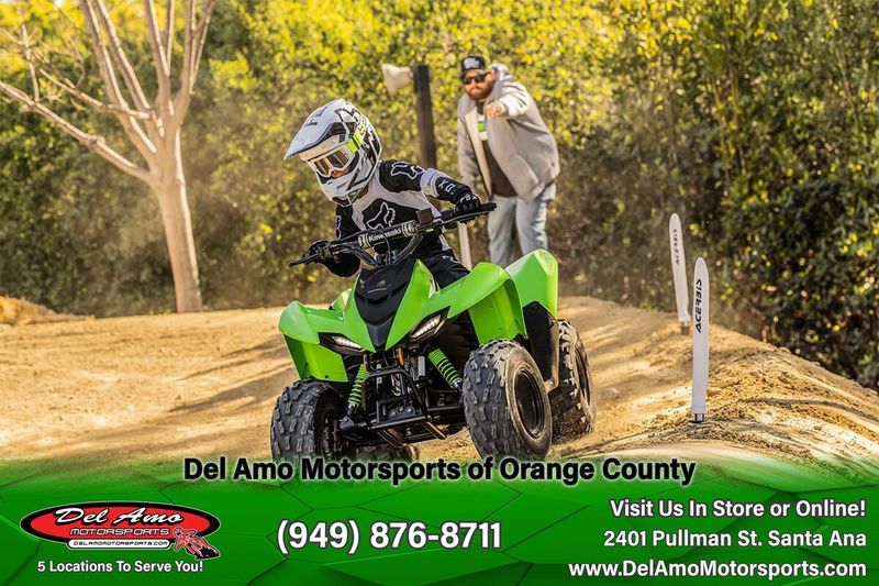 2024 Kawasaki KSF90BRFNL-GY1  in a BATTLE GRAY exterior color. Del Amo Motorsports of Orange County (949) 416-2102 delamomotorsports.com 