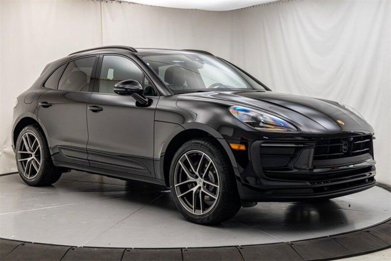 2024 Porsche Macan  in a Black exterior color and Blackinterior. Lotus Manhattan 347-395-5714 lotusmanhattan.com 