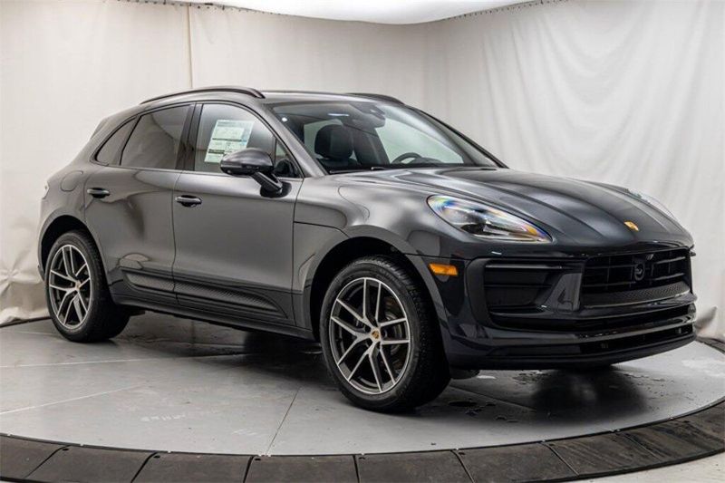 2024 Porsche Macan  in a Volcano Grey Metallic exterior color and Blackinterior. Lotus Manhattan 347-395-5714 lotusmanhattan.com 