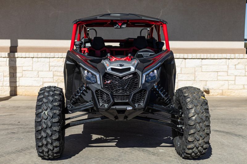 2025 Can-Am MAVERICK X3 MAX X RS TURBO RR WITH SMARTSHOX FIERY RED AND HYPER SILVERImage 7