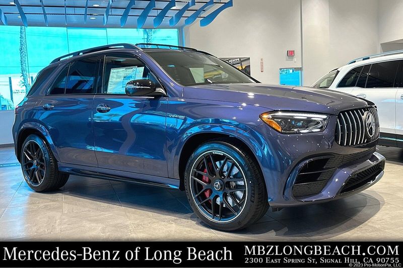 2024 Mercedes-Benz GLE-Class GLEGLE 63 S AMG in a TWILIGHT BLUE exterior color and BROWN/BLACKinterior. SHELLY AUTOMOTIVE shellyautomotive.com 