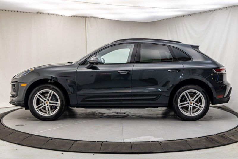 2024 Porsche Macan  in a Volcano Grey Metallic exterior color and Blackinterior. Lotus Manhattan 347-395-5714 lotusmanhattan.com 