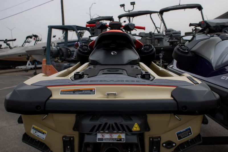 2025 SEADOO RXPX 325 WITH SOUND SYSTEM METALLIC TAN AND LAVA RED Image 5