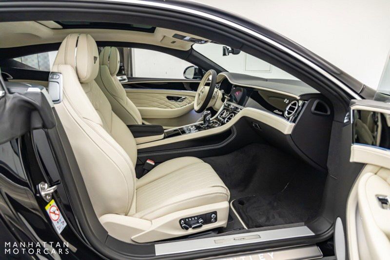 2024 Bentley Continental GT Azure V8 in a Onyx Metallic exterior color and Linen & Belugainterior. Lotus Manhattan 347-395-5714 lotusmanhattan.com 