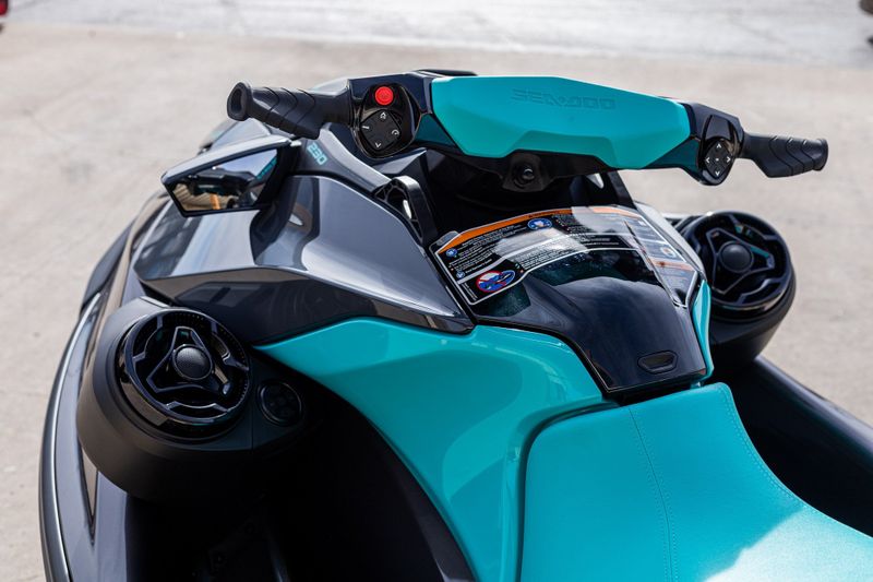 2024 SEADOO PWC GTR 230 AUD BK IBR 24  in a BLACK-BLUE exterior color. Family PowerSports (877) 886-1997 familypowersports.com 