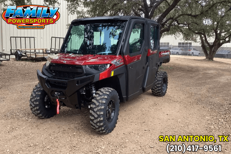 2025 Polaris RANGER CREW XP 1000 PREMIUM  SUNSET REDImage 1