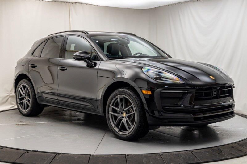 2024 Porsche Macan  in a Black exterior color and Blackinterior. Lotus Manhattan 347-395-5714 lotusmanhattan.com 