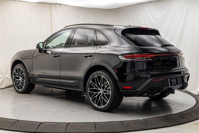 2024 Porsche Macan  in a Jet Black Metallic exterior color and Black/Mojave Beigeinterior. Lotus Manhattan 347-395-5714 lotusmanhattan.com 