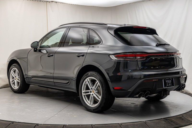 2024 Porsche Macan  in a Volcano Grey Metallic exterior color and Blackinterior. Lotus Manhattan 347-395-5714 lotusmanhattan.com 