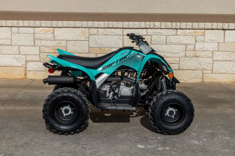 2024 YAMAHA Raptor 110 in a TEAL exterior color. Family PowerSports (877) 886-1997 familypowersports.com 