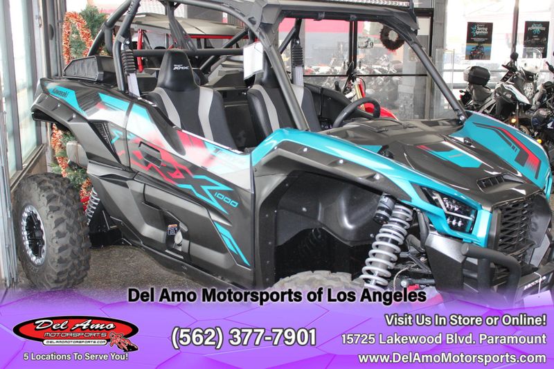 2022 Kawasaki KRF1000CNFNL  in a TURQUOISE/METALLIC ONYX BLACK exterior color. Del Amo Motorsports of Los Angeles (562) 262-9181 delamomotorsports.com 