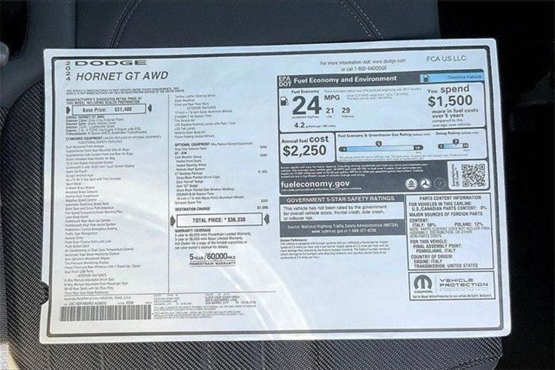 2024 Dodge Hornet Gt AwdImage 20