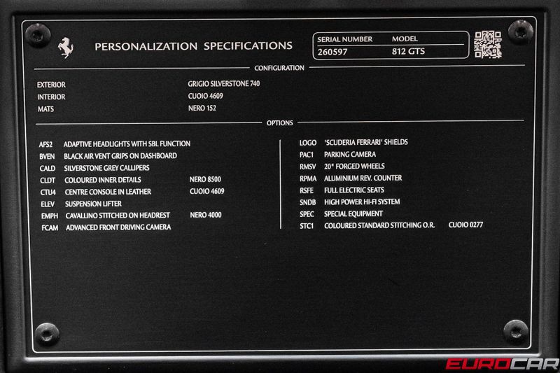 2021 Ferrari 812 GTS *SUSPENSION LIFTER * CUSTOM WHEELS*Image 21