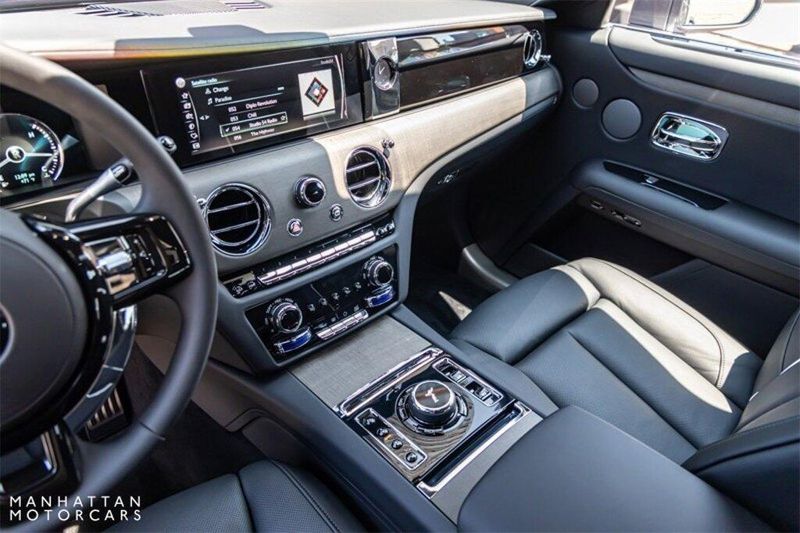 2023 Rolls-Royce Ghost Silver Badge in a Anthracite exterior color and Blackinterior. Lotus Manhattan 347-395-5714 lotusmanhattan.com 