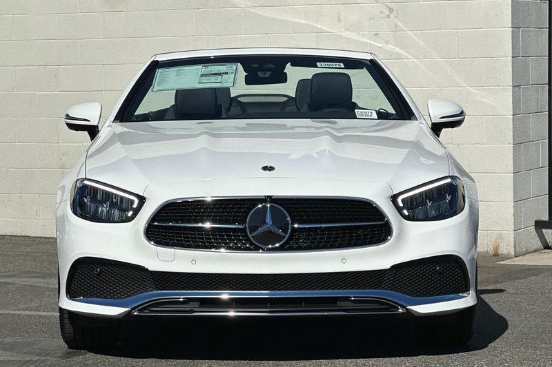 2023 Mercedes-Benz E-Class E 450 in a POLAR WHITE exterior color and Blackinterior. SHELLY AUTOMOTIVE shellyautomotive.com 