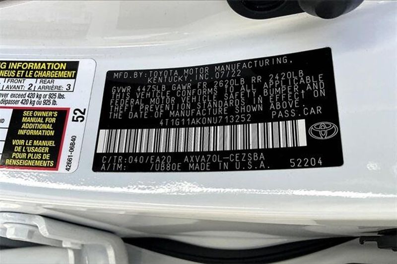 Used 2022 Toyota Camry SEImage 33
