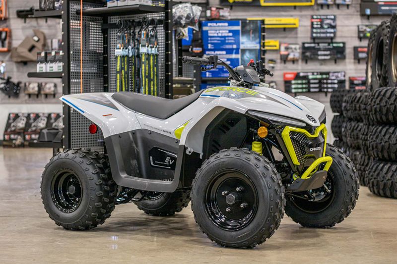 2024 CFMOTO CFORCE 110 EV PEARL WHITE AND LEMON GREEN Image 1