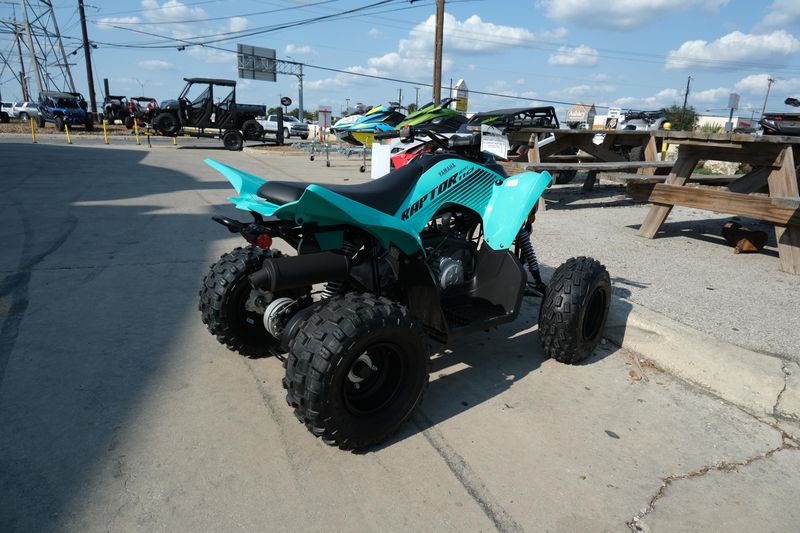 New 2025 Yamaha RAPTOR 110 TEAL Image 3