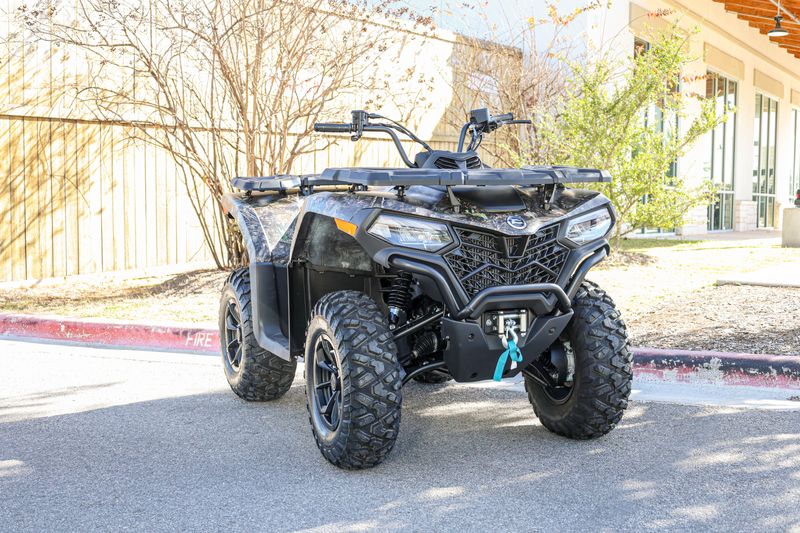 NEW 2026 CFMOTO CFORCE 500  in a TRUETIMBER KANATI exterior color. Family PowerSports (877) 886-1997 familypowersports.com 